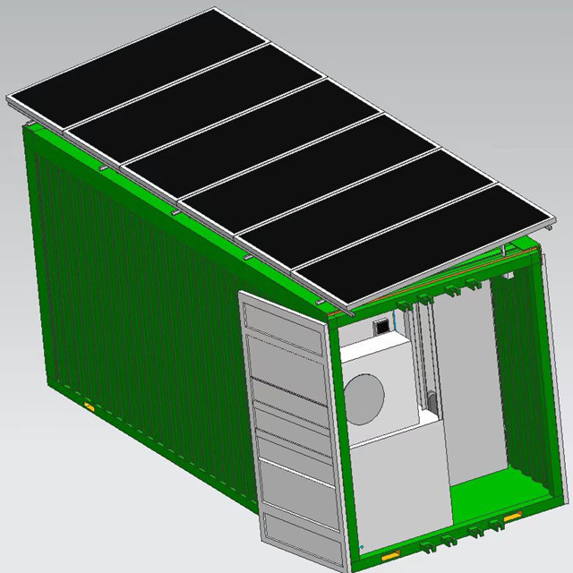 Chambre froide à énergie solaire pour conteneur